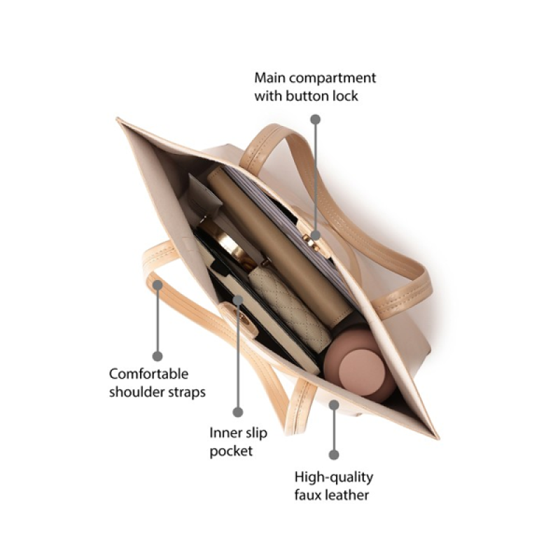 Textured Oversized Shopper Tote Bag